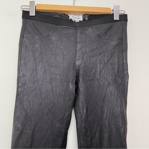 Helmut Lang Lamb leather leggings black stretchy size 0 luxury genuine leather - Picture 5 of 12